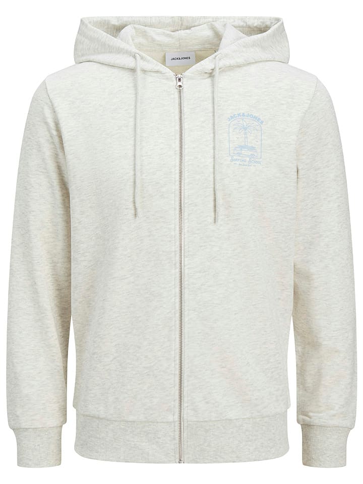 Jack & Jones Sweatjacke in Creme günstig kaufen