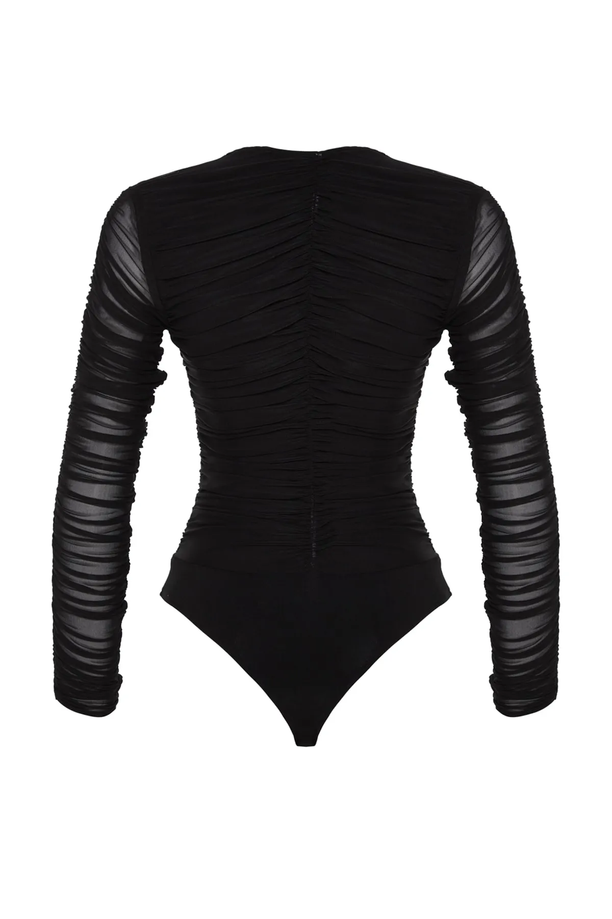 Trendyol Collection  Schwarzer Agraphed-Strickbody TPRAW24BD00019