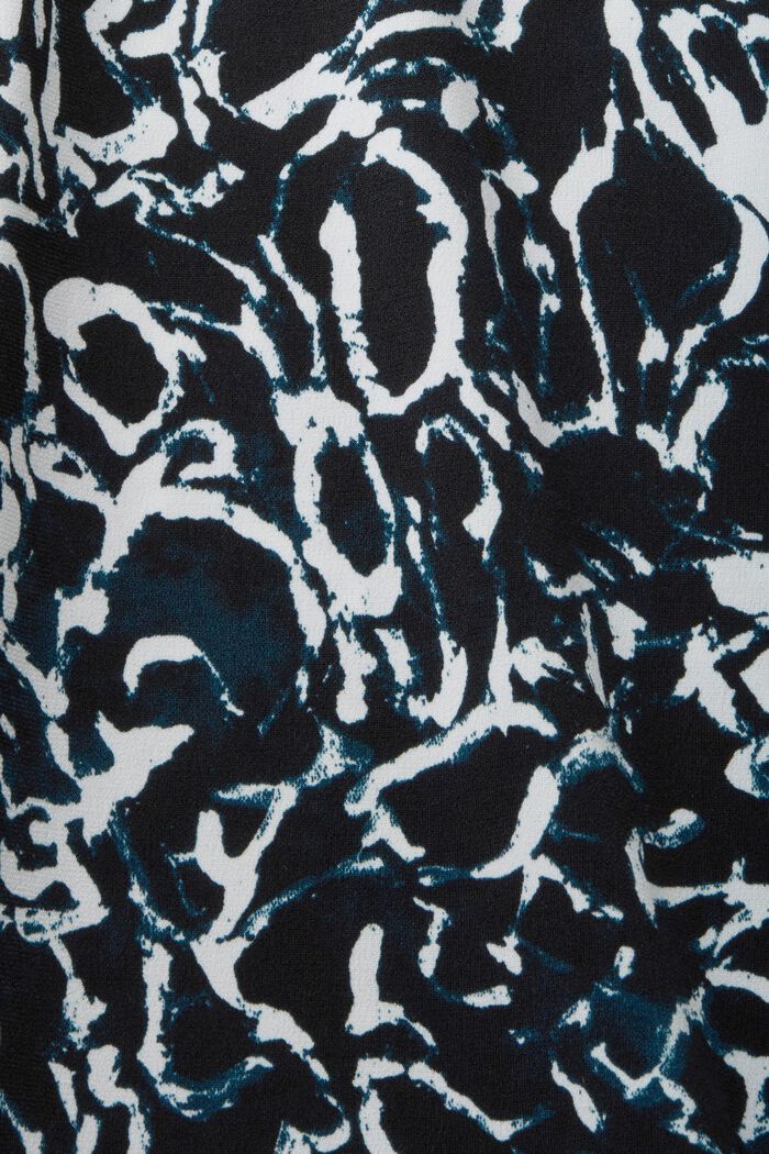 Jerseykleid mit V-Ausschnitt und Allover-Print
