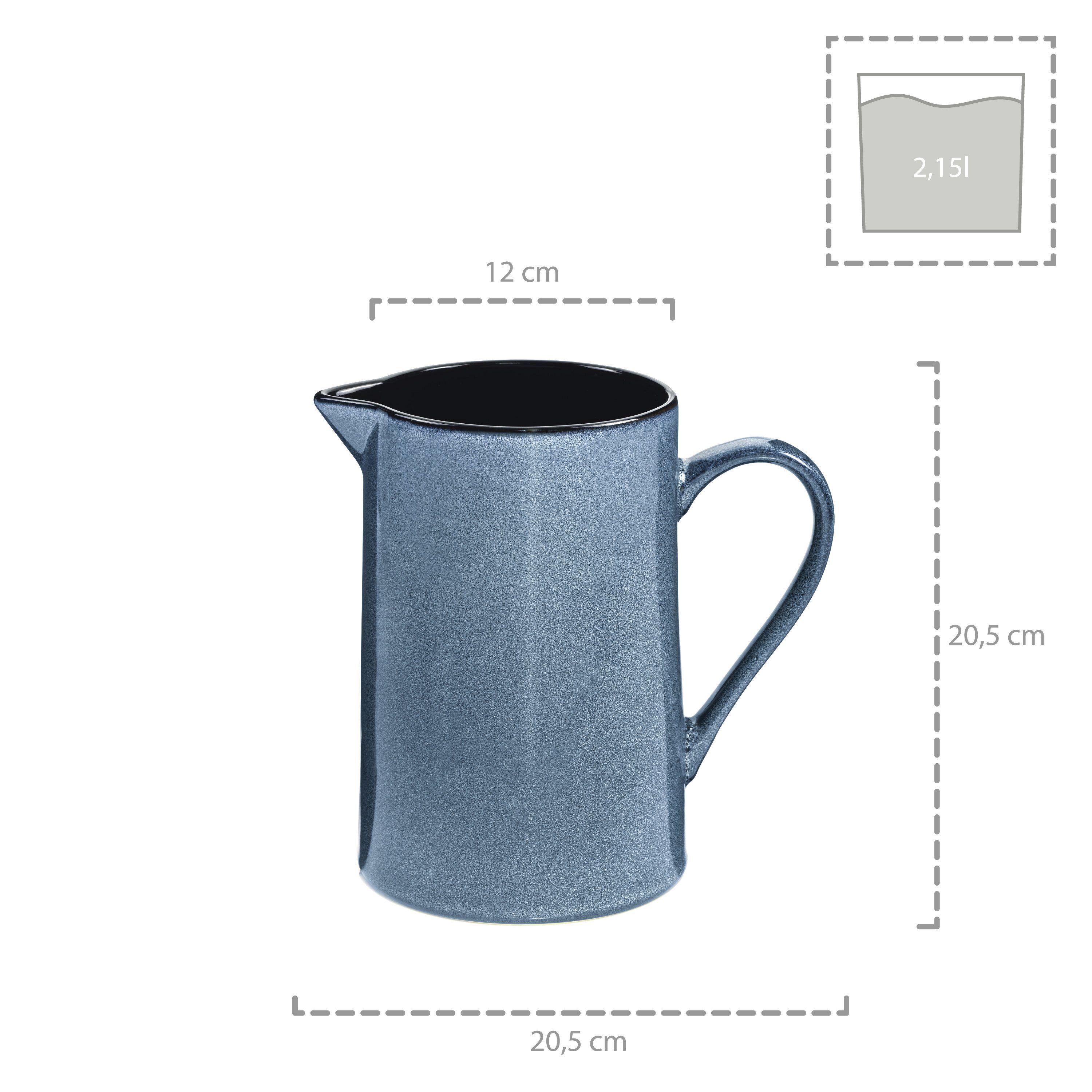 SÄNGER Wasserkrug Darwin, (1-tlg., Wasserkrug), Blau, Handmade