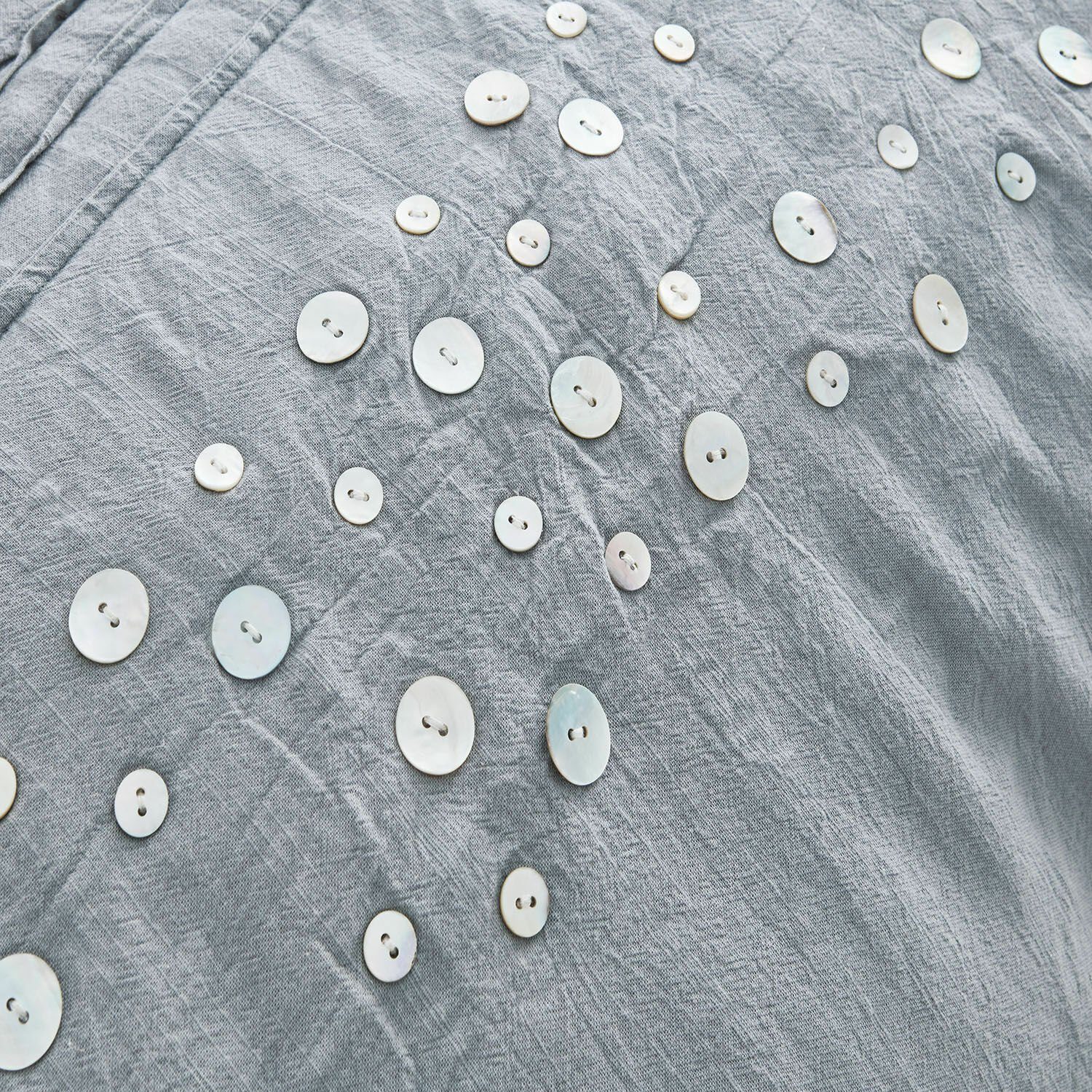 Baumwollbettdecke, Quilt Sauve graublau, Mirabeau