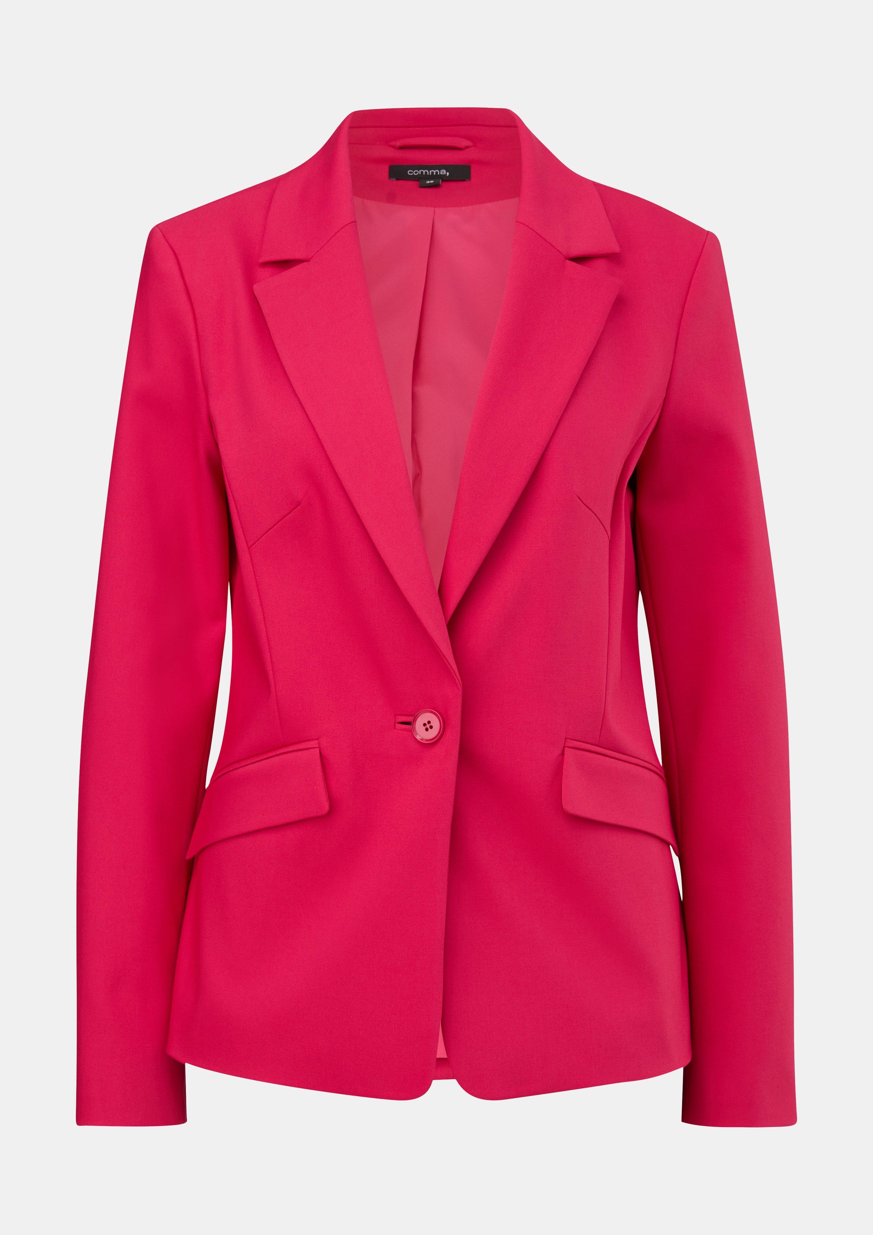 Blazer aus Baumwollmix - pink