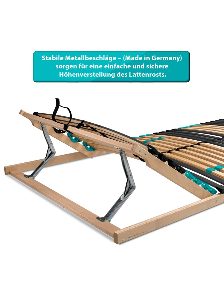 Coemo Lattenrost Drömson, Kopfteil verstellbar in Natur günstig kaufen