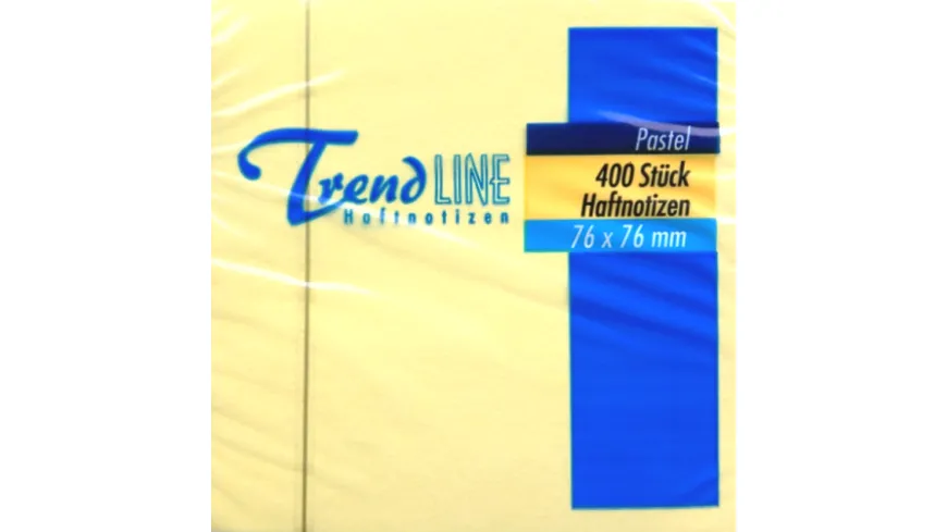 TrendLINE Haftnotiz-Würfel 400 Blatt gelb