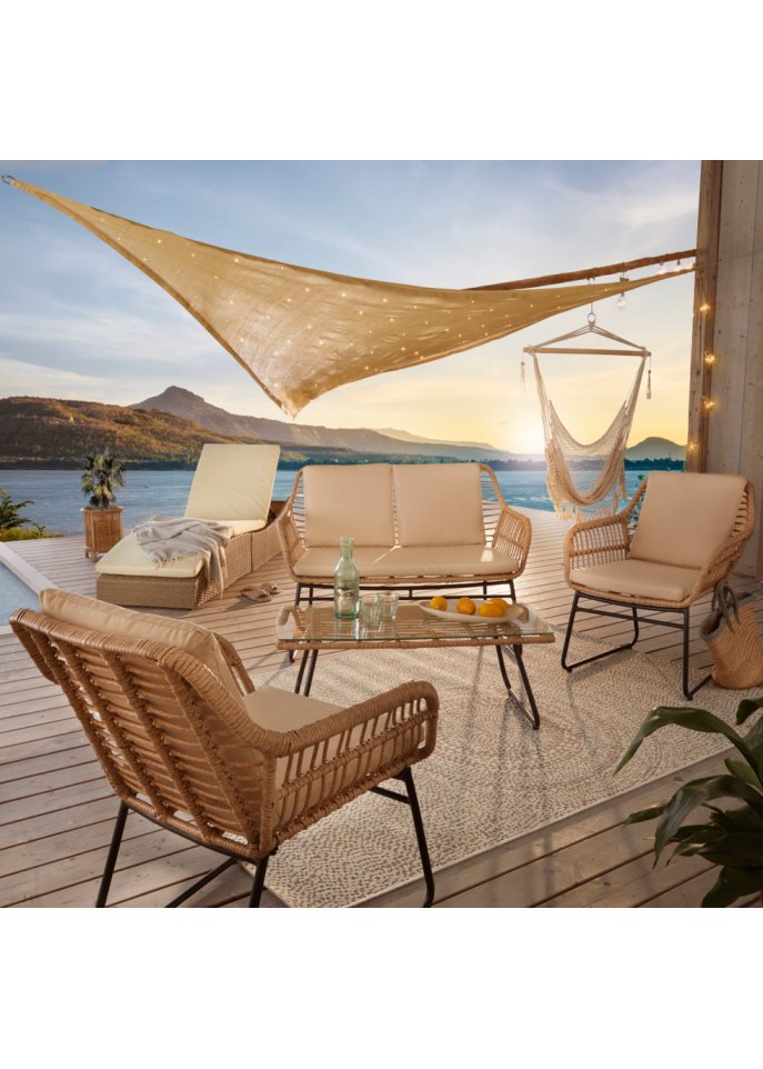 In- und Outdoor Teppich mit rundem Motiv