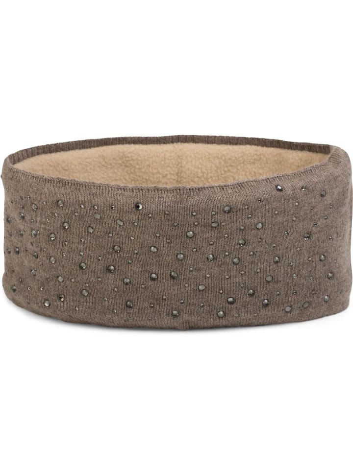 styleBREAKER Feinstrick Stirnband in Braun günstig kaufen onesize
