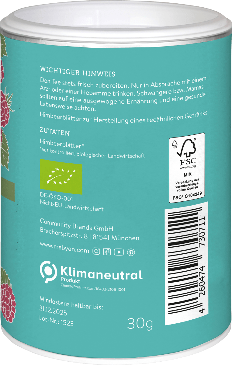 Kräutertee Mama Himbeerblätter, lose, 30 g