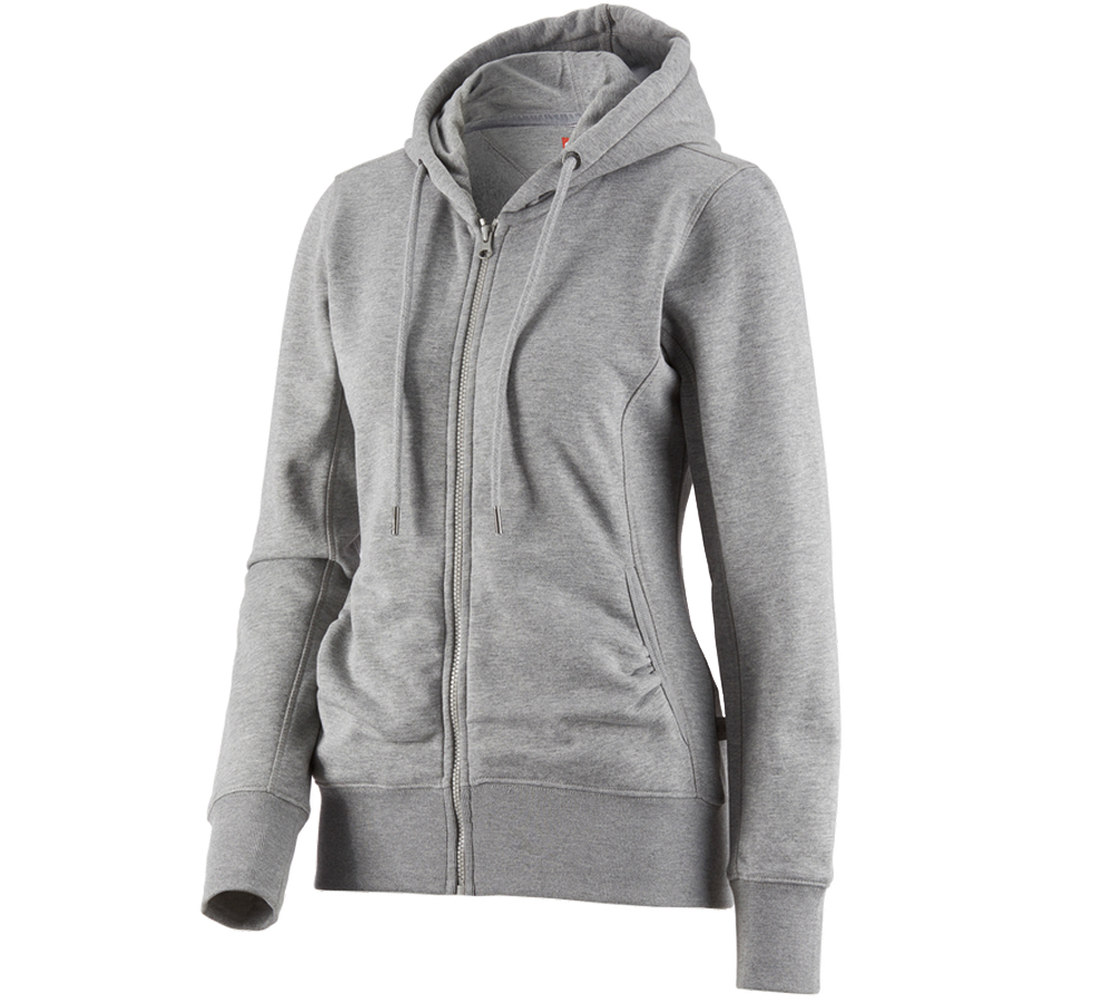 e.s. Hoody-Sweatjacke poly cotton, Damen