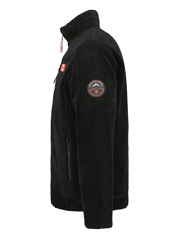 Canadian Peak Fleecejacke in Schwarz günstig kaufen