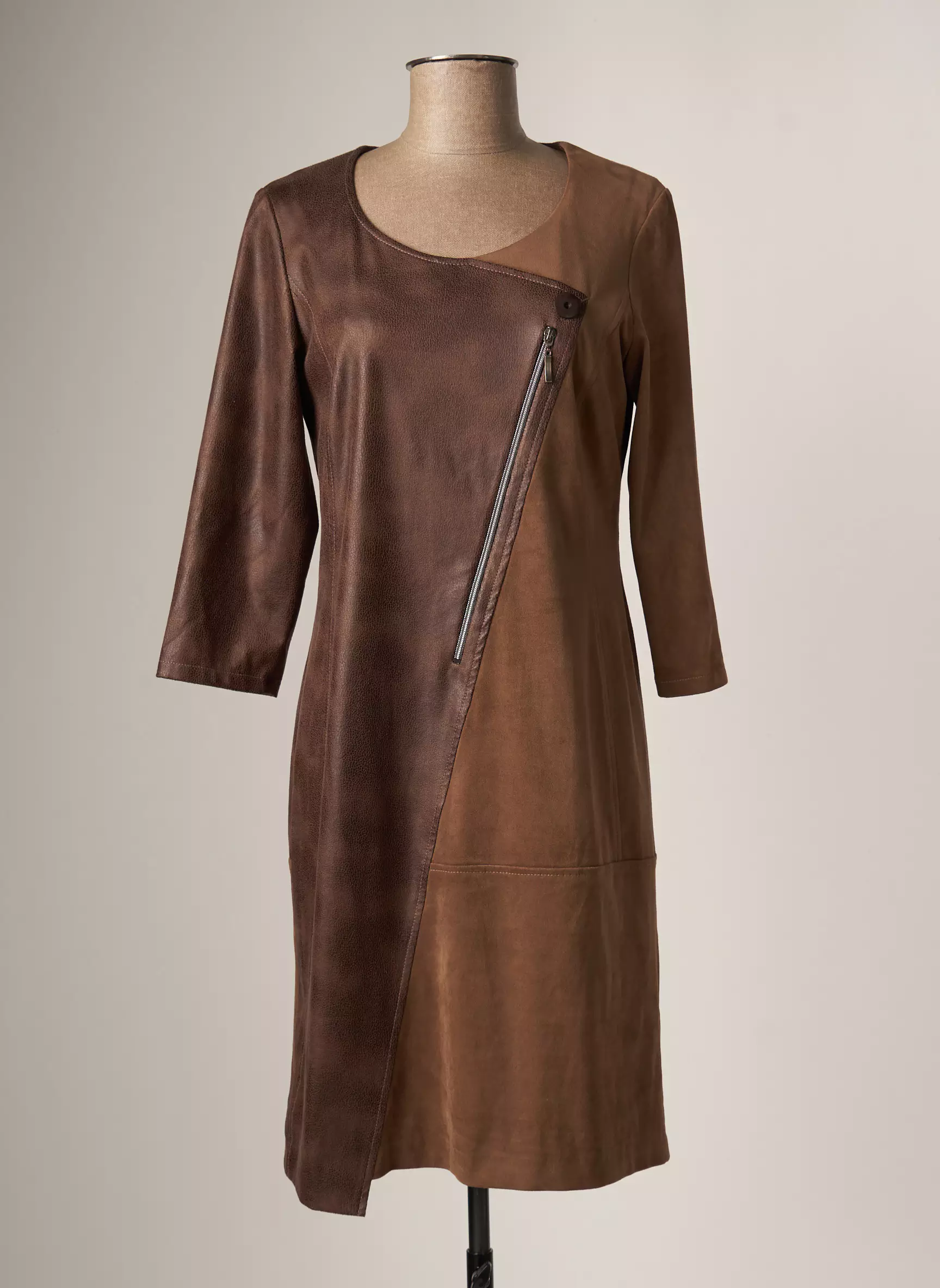Jean Delfin Robes Mi Longues Femme couleur marron