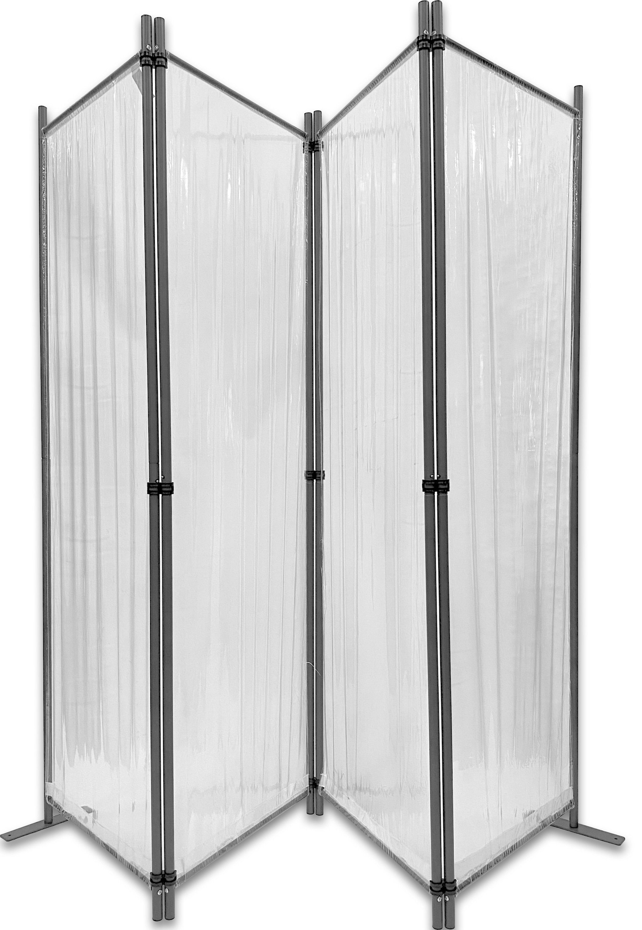 Grasekamp Balkonsichtschutz Paravent PVC 4tlg.