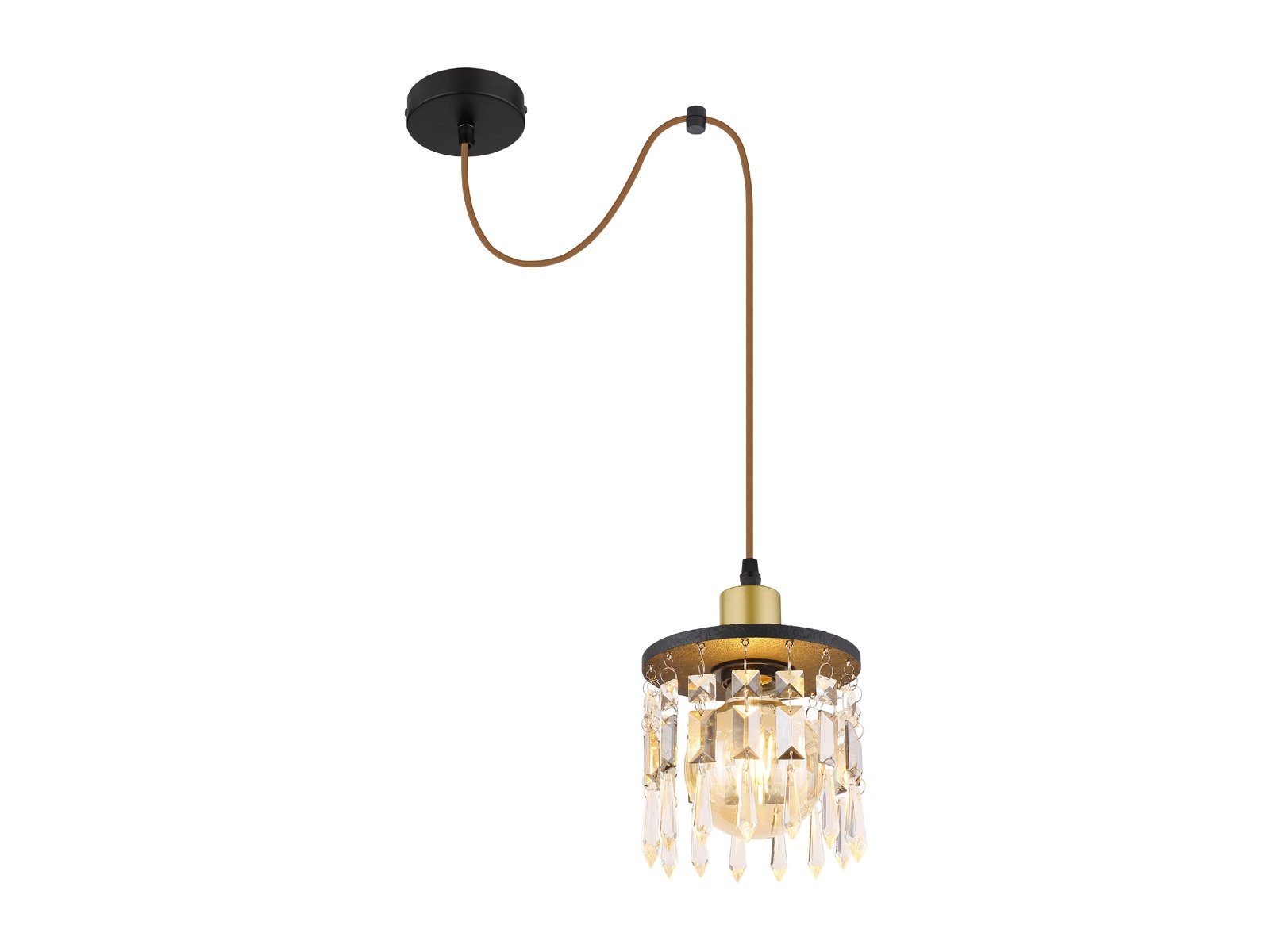 meineWunschleuchte LED Pendelleuchte, LED wechselbar, warmweiß, ausgefallene kleine Designer Lampe für übern Esstisch hängend, Ø 15cm