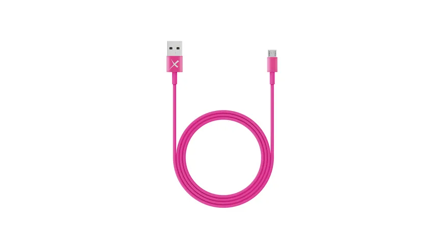 Xlayer Kabel Colour Line Micro USB to USB 1m Pink