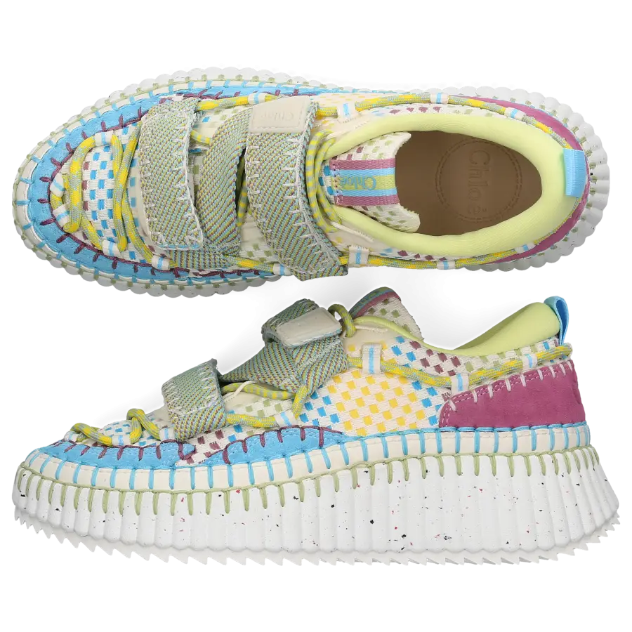 Chloé - Sneaker low NAMA Baumwolle - blau