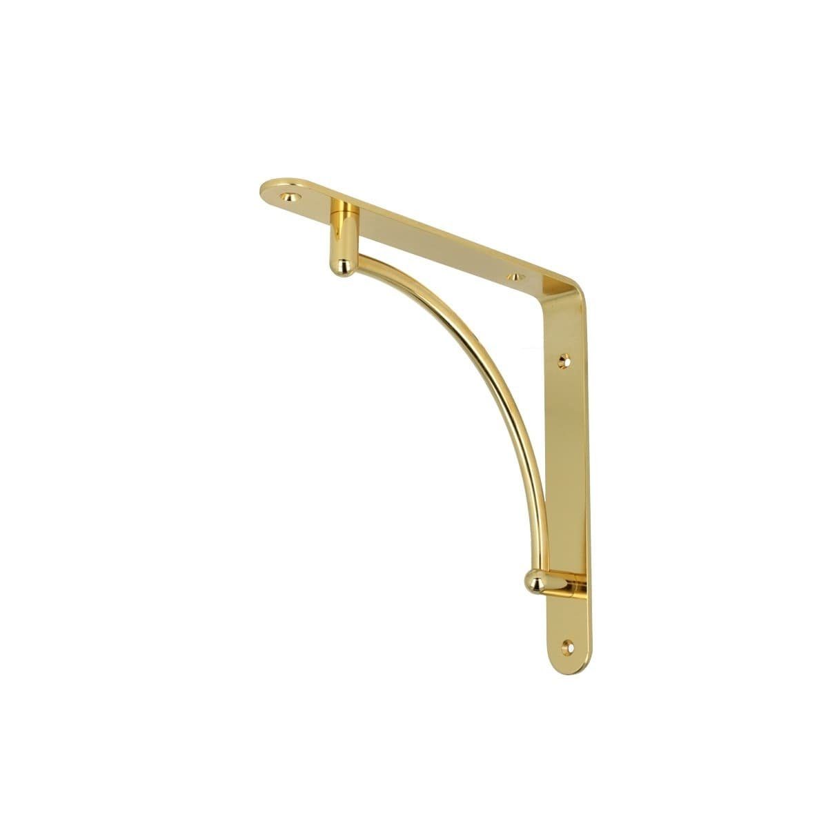 MS Beschläge Türbeschlag Klassische Regalkonsole gold glänzend Regalträger