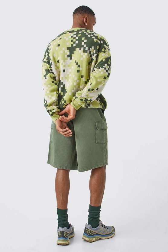 Lockere Cargo-Shorts