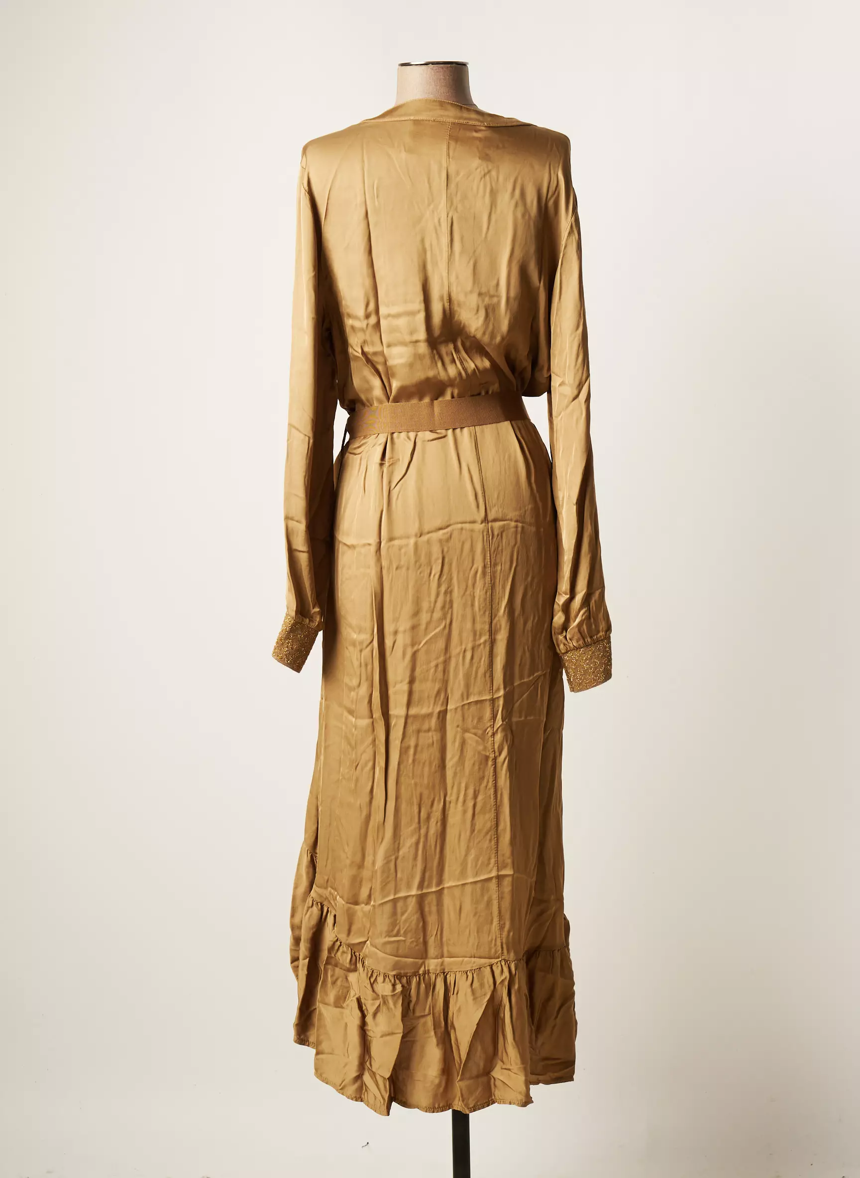 Grl Pwr Robes Mi Longues Femme couleur marron