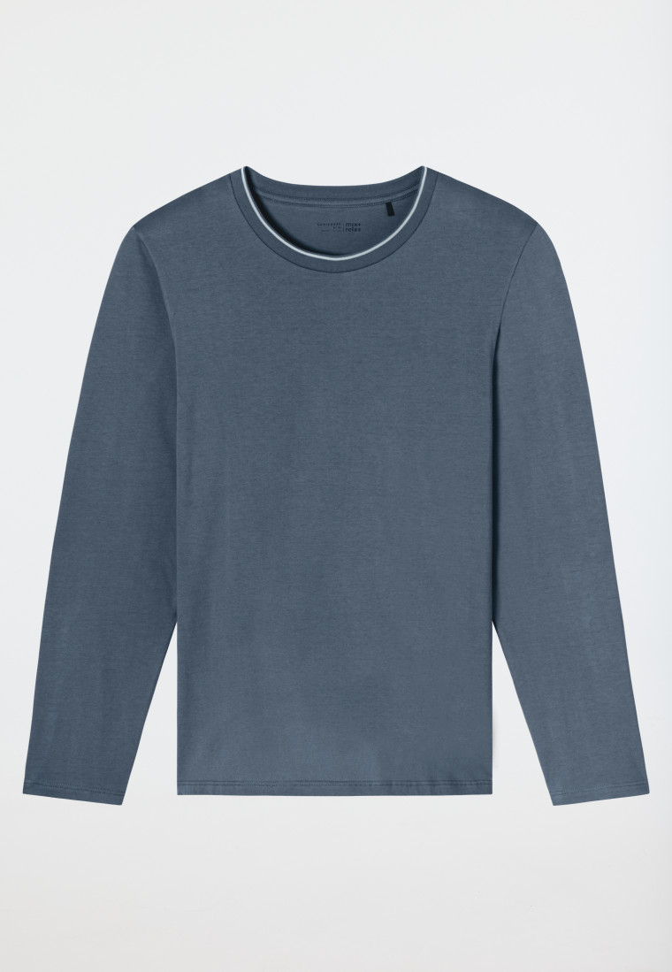 Shirt langarm jeansblau - Mix+Relax