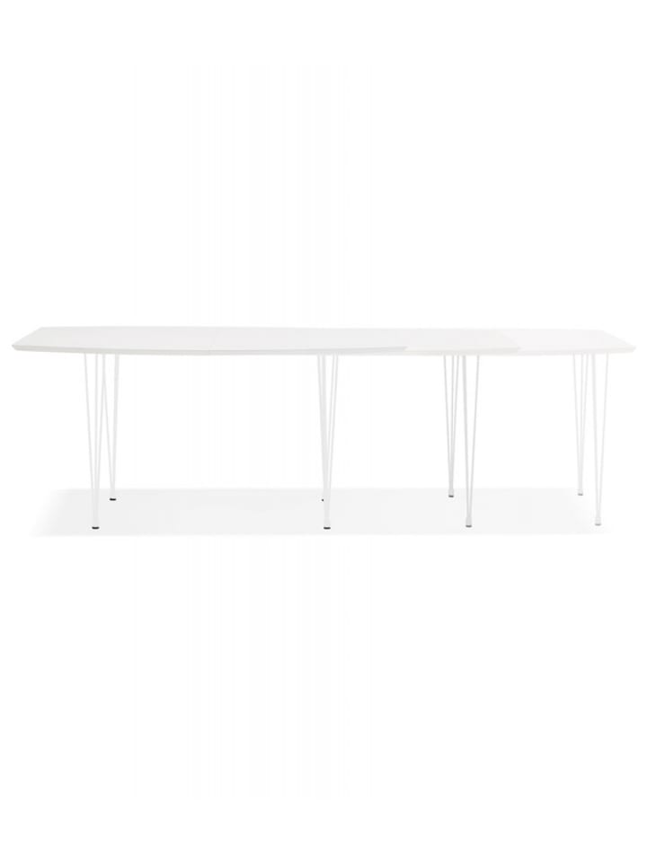 KADIMA DESIGN Ausziehbarer Esstisch Massivholz Weiß | Skandinavisches Design in Weiß günstig kaufen onesize