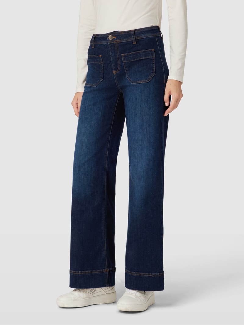 Jeans mit Eingrifftaschen Modell 'Kimberly' in jeans