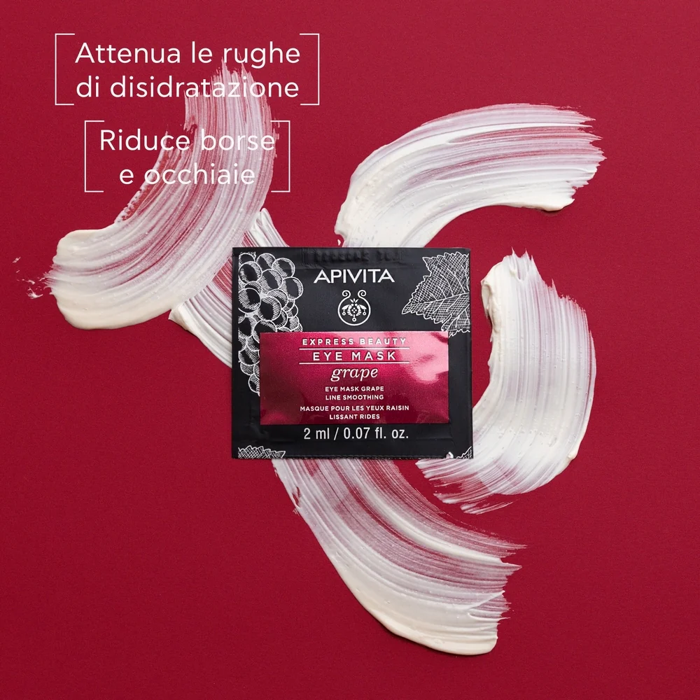 Express Beauty - Mască de ochi cu efect de lifting cu struguri - Mască contur ochi