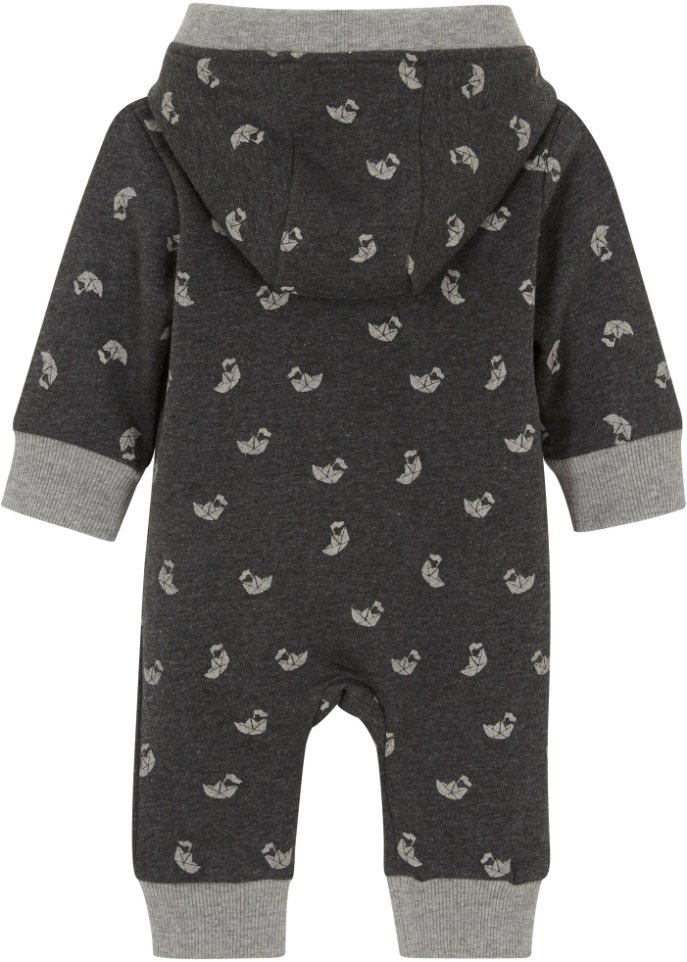 Baby Kapuzen- Sweatoverall mit Bio-Baumwolle