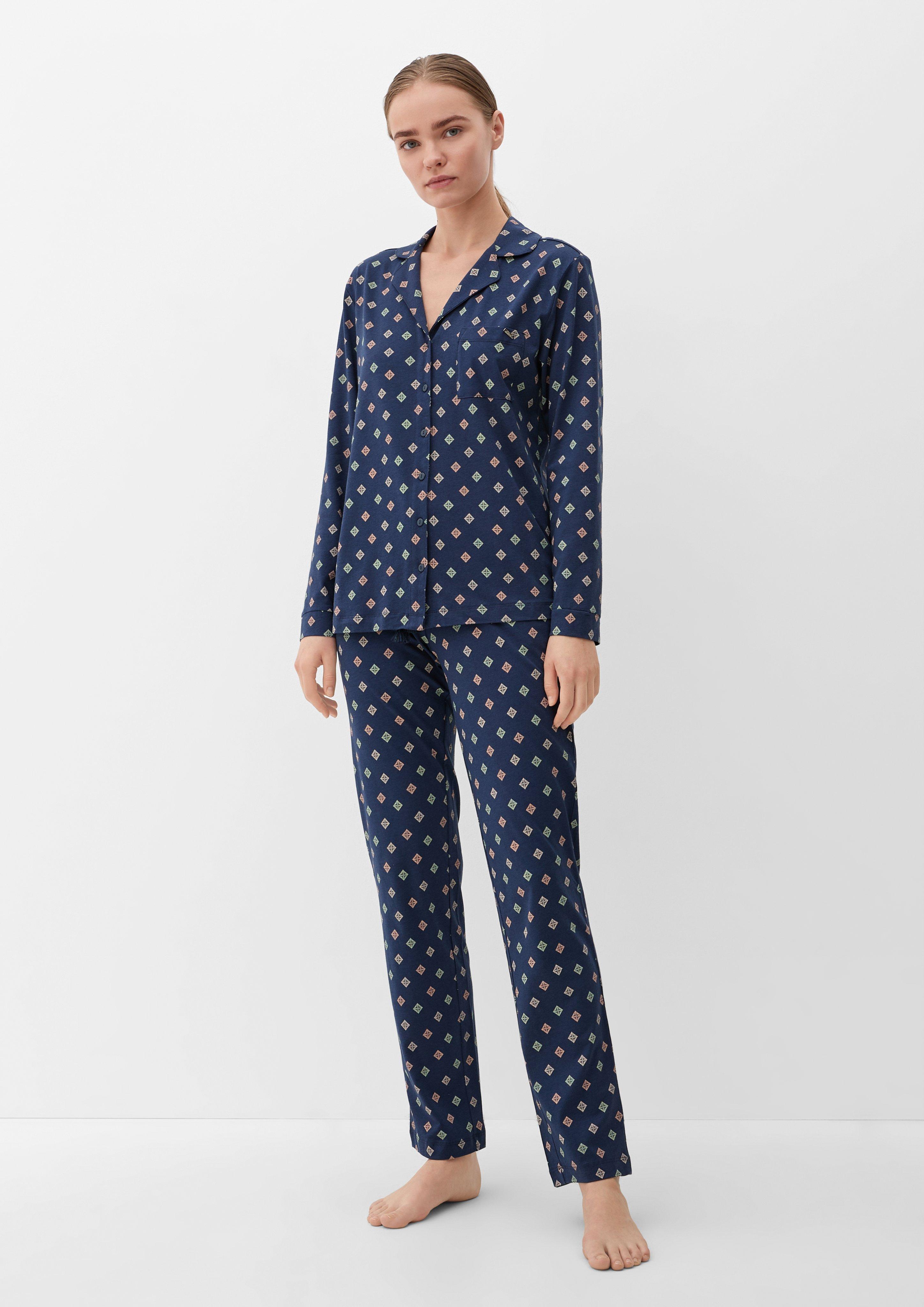 Pyjama aus Baumwollmix  6008369-5865