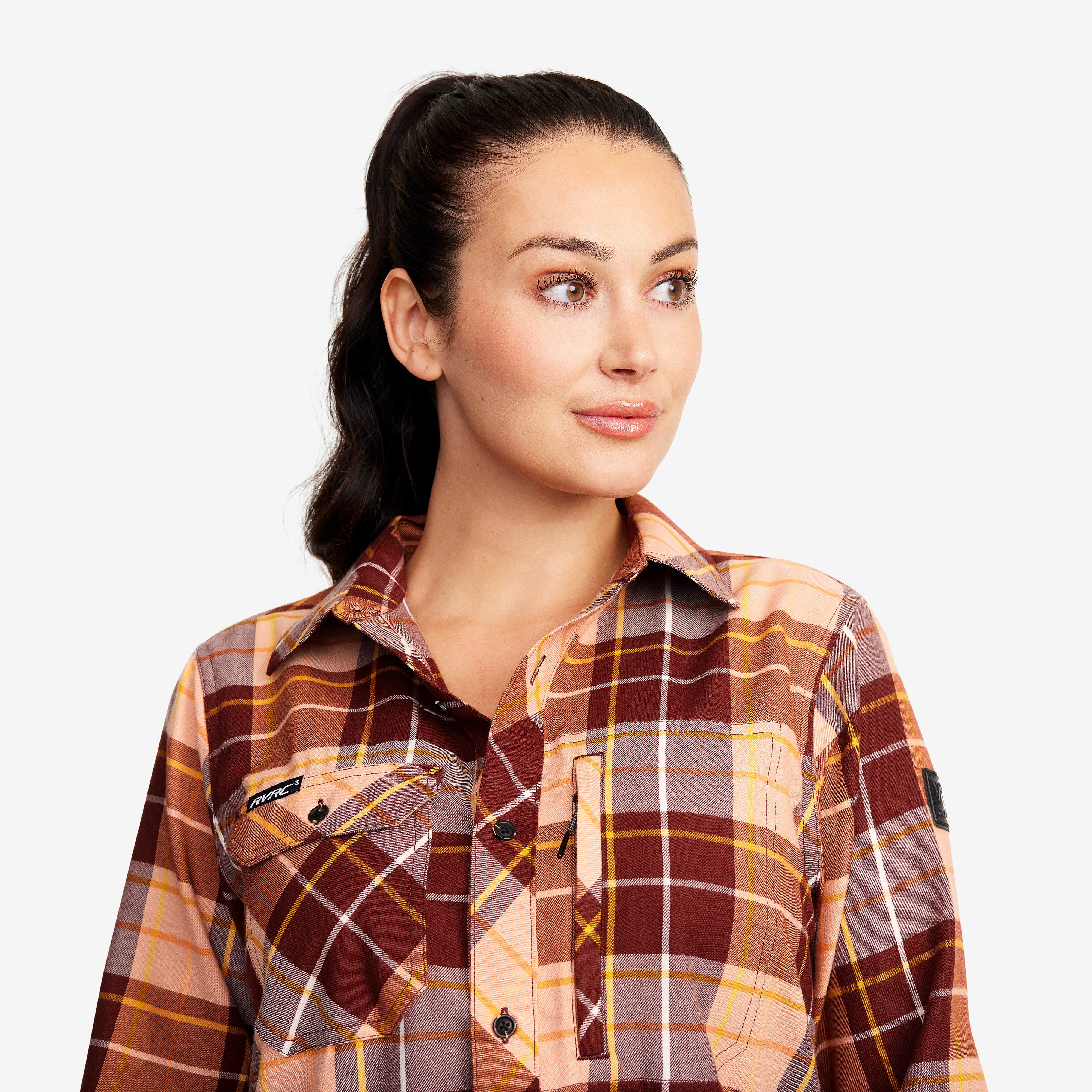 Flannel Shirt Femme Toasted Nut
