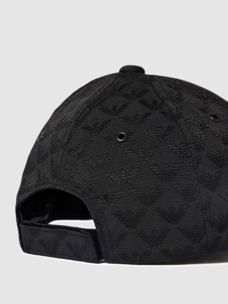 Basecap mit Label-Detail in schwarz