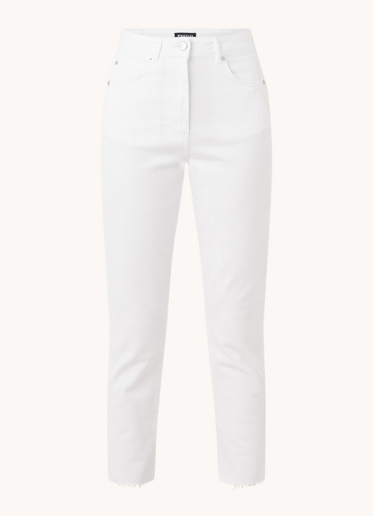 Blugi Whistles skinny fit cu talie înaltă și volane.