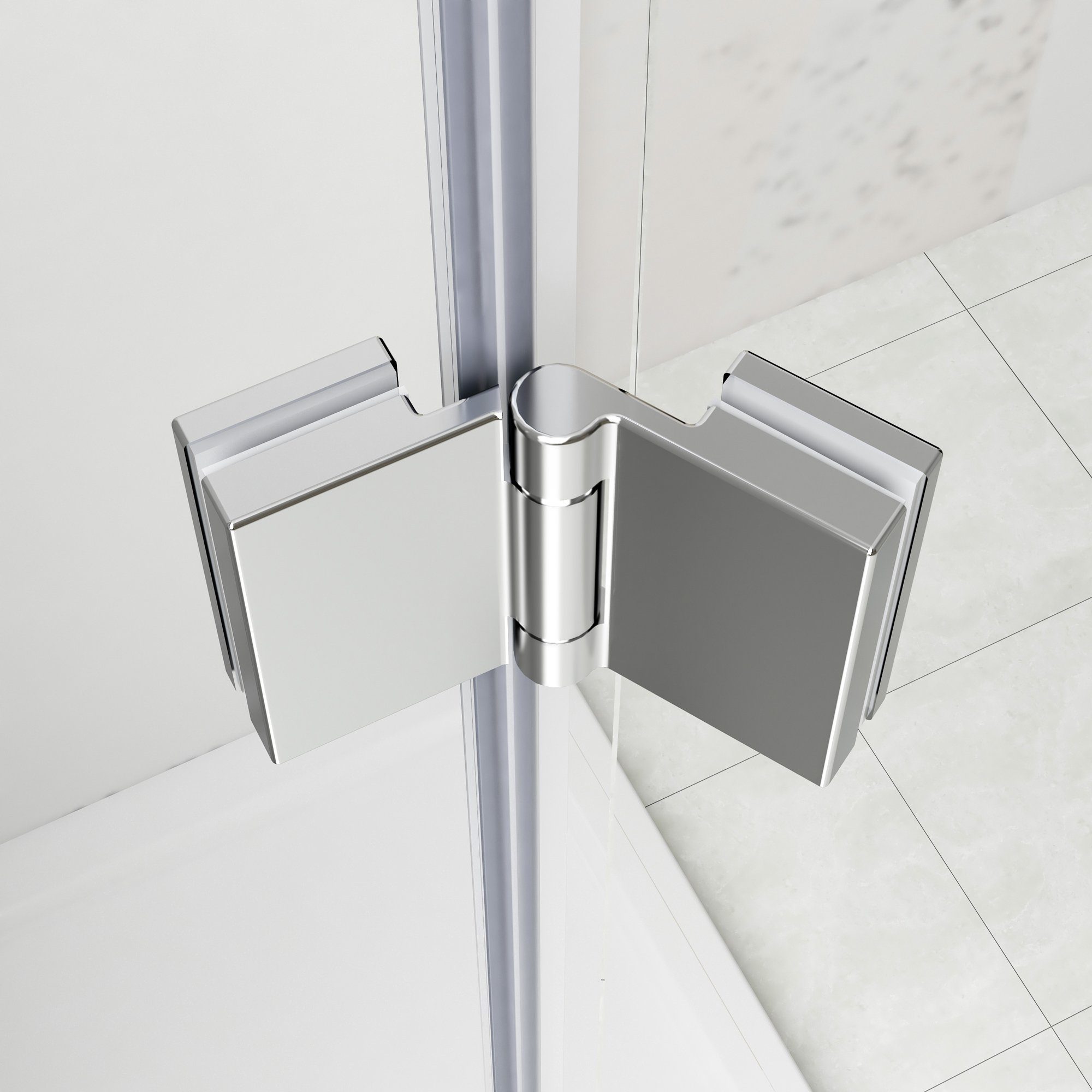 Boromal Badewannenaufsatz Duschwand für Badewanne 3 teilig Badewannenfaltwand Faltbar 120-130cm, Sicherheitsglas, (3-teilig faltbar, 3-teilig faltbar), Duschtrennwand 6mm ESG Glas, Nano