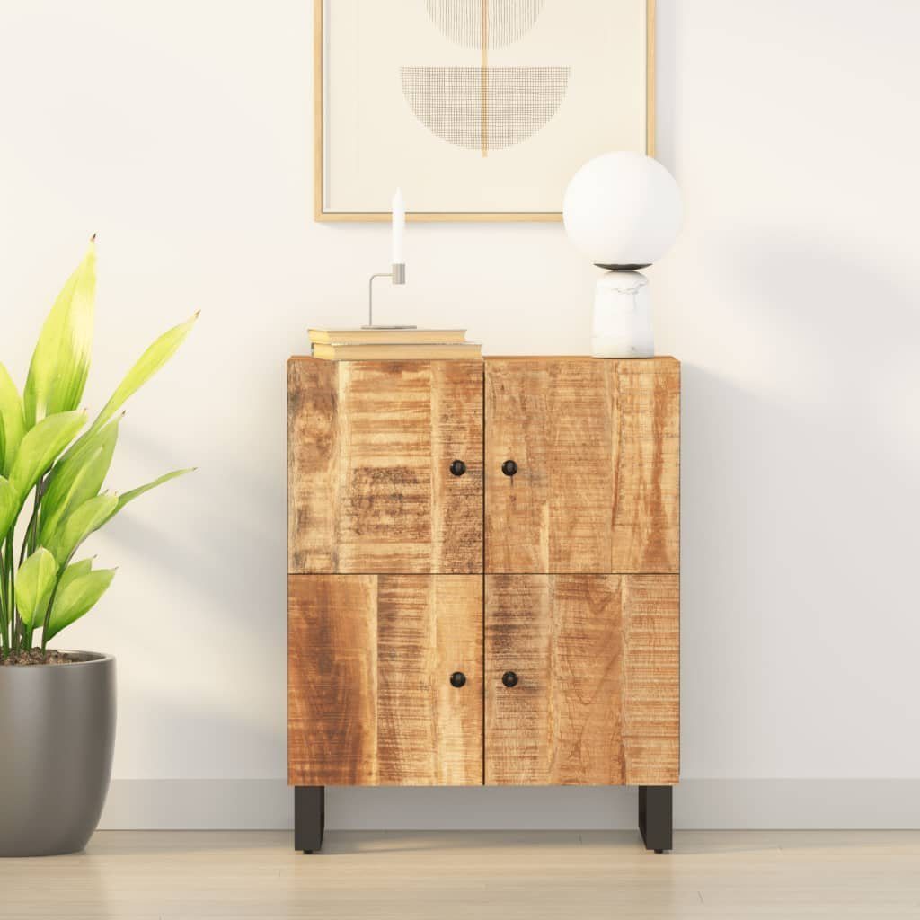 vidaXL Sideboard Sideboard mit 4 Türen 60x33x75 cm Massivholz Mango (1 St)