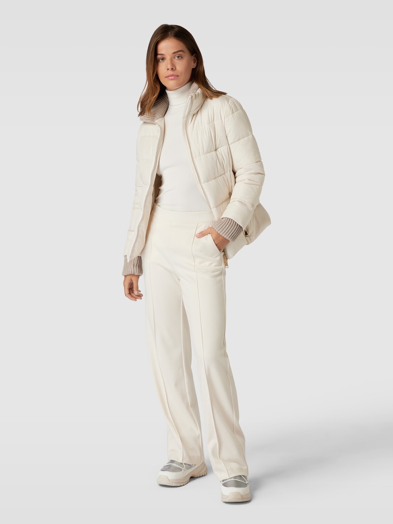Steppjacke mit Zweiwege-Reißverschluss in offwhite