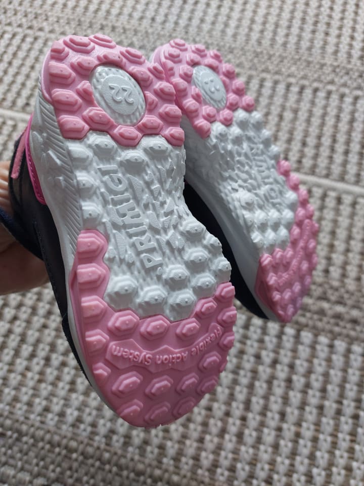 Primigi Leder-Sneakers in Dunkelblau/ Grau/ Rosa günstig kaufen 22