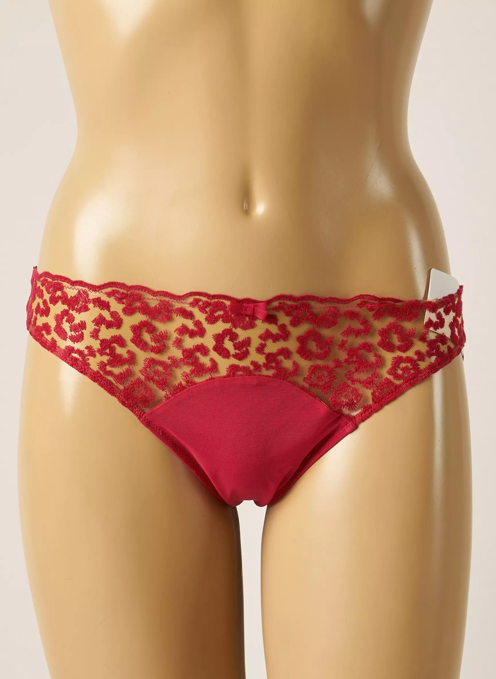 Simone Perele Tanga Femme couleur rouge