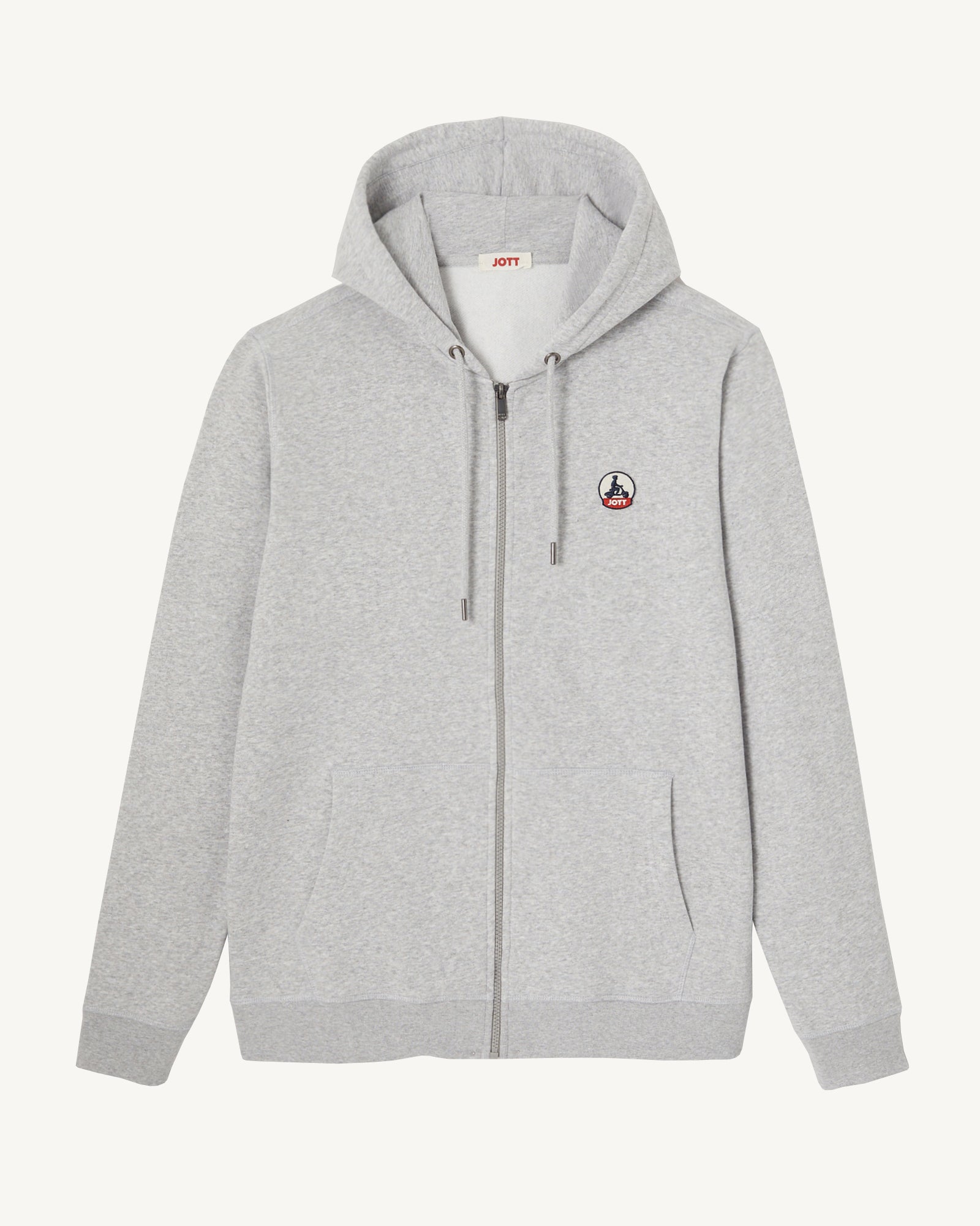 Sweat à capuche homme en coton biologique Gris chiné Mexico