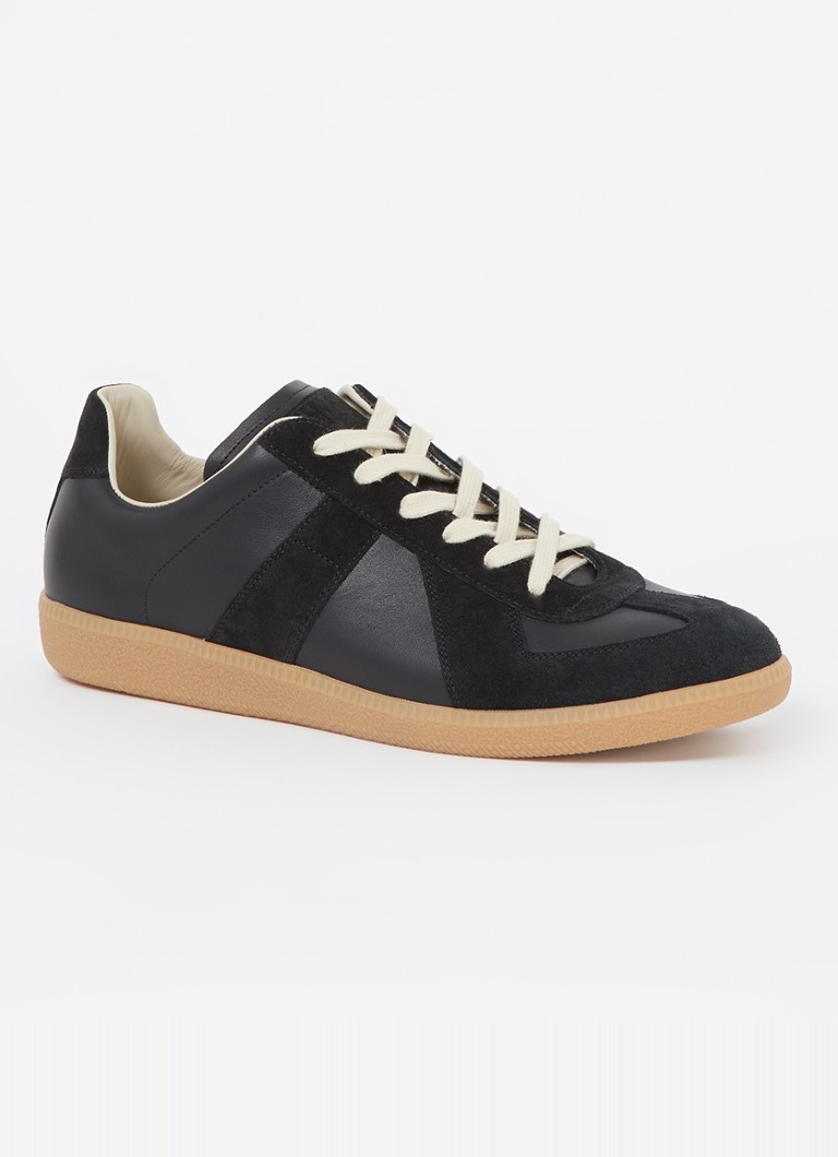 Sneakers Maison Margiela Replica in pelle di agnello con dettagli in pelle scamosciata di vitello
