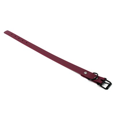 Heim Halsband BioThane, bordeaux