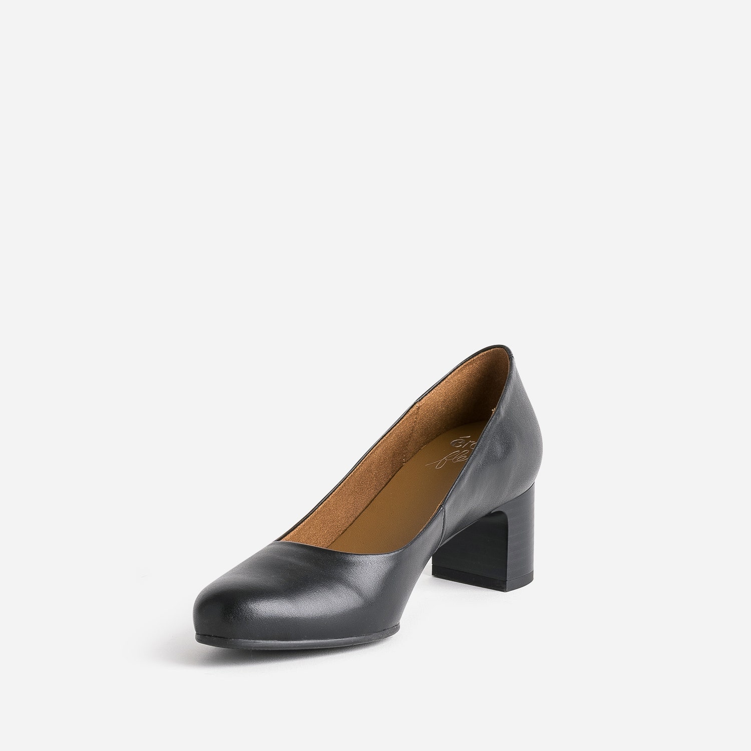 Escarpin ERAM FLEX noir en cuir