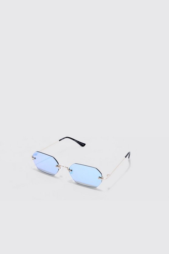 Rahmenlose sechseckige Sonnenbrille