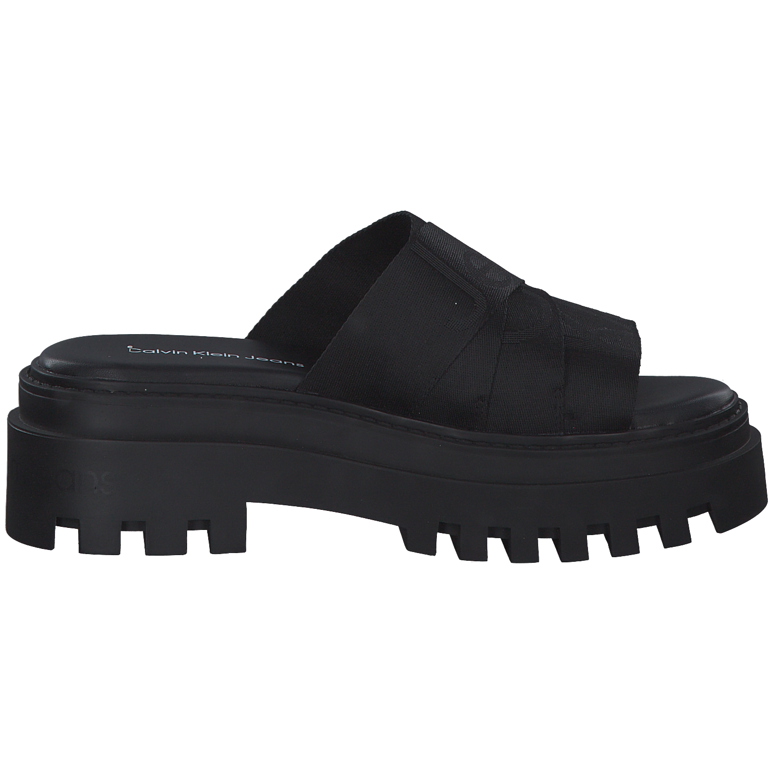 Calvin Klein YW0YW00949, Plateau-Pantoletten, Damen, BLACK