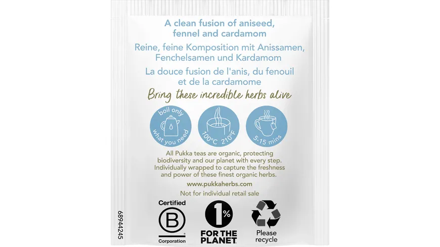 Pukka BIO Feel New Tee 40g Karton 40 g