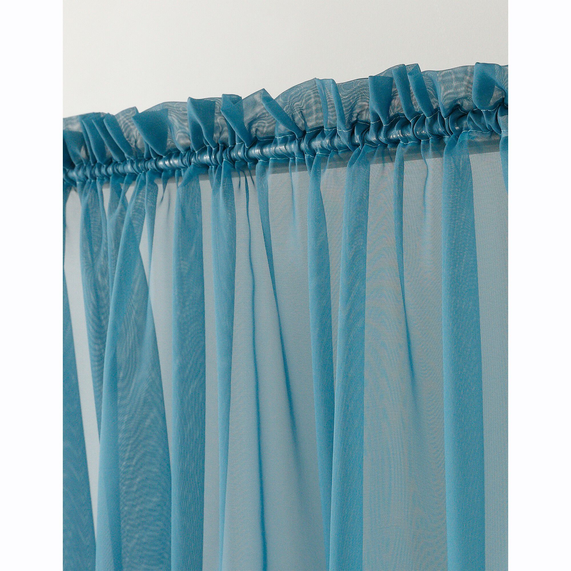 Panneau voile uni finition galon fronceur