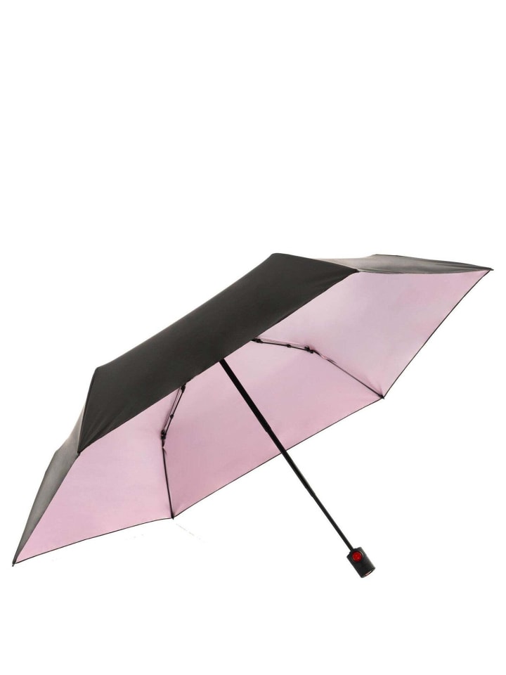 Knirps U.200 Ultra Light Duomatic - Taschenschirm Regenschirm (black with rose coating) in black with rose coating günstig kaufen onesize