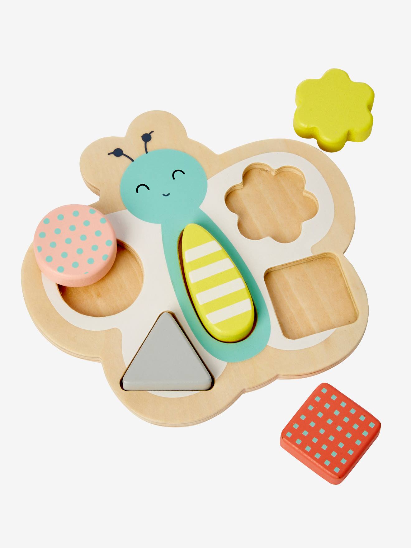 Coffret de 3 jeux d'éveil en bois FSC® multicolore