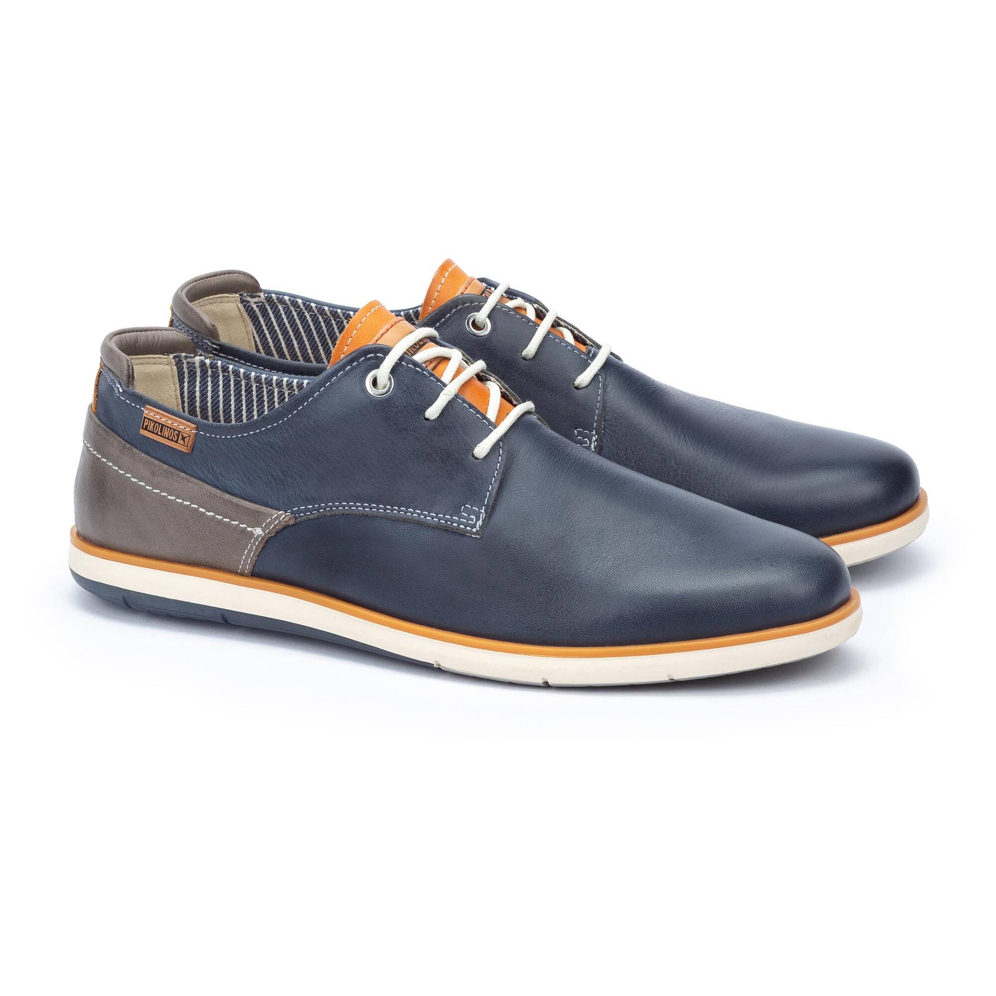 Męskie buty casualowe - NIEBIESKIE