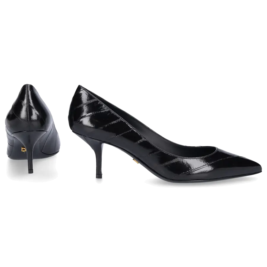 Dolce & Gabbana - Pumps DG Aal Logo schwarz - schwarz