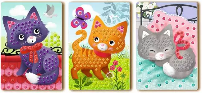 Mosaic Junior Cats - Bastelset für Kinder ab 4 Jahren