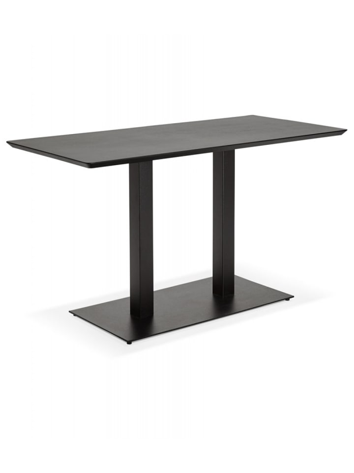 KADIMA DESIGN Esstisch Schwarz Holz Metall | Modern Elegant in Schwarz günstig kaufen