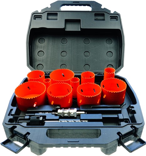 GRN Tools 551G-SET10 Jeu de 10 scies cloches bimétalliques dans un coffret (verrouillage en S)